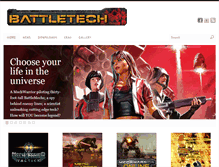Tablet Screenshot of battletech.com